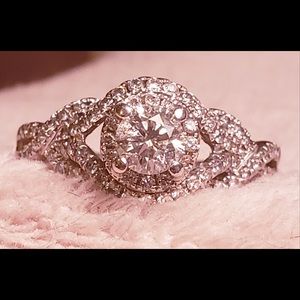1/2 carat White Gold Engagement Ring